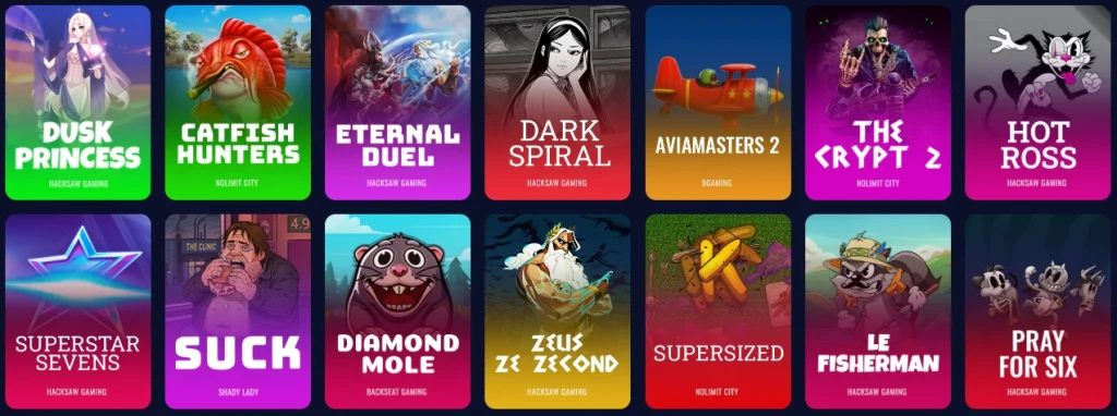 Guide bonus overview de Spinanzia casino